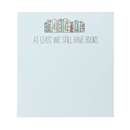 We hebben tenminste nog boeken notitieblok (Voorkant)