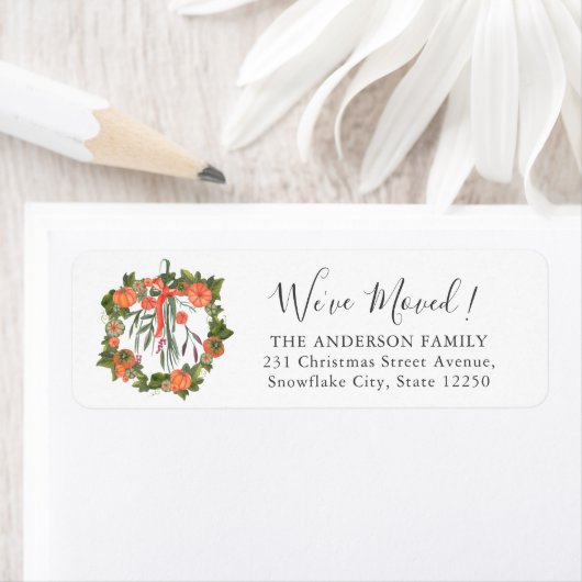 We hebben Thanksgiving Pumpkin Wreath New Home ver Etiket (Insitu)