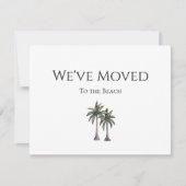 We hebben tropische palmbomen verplaatst aankondiging (Voorkant)