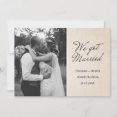 We hebben trouwaankondiging kaart (Voorkant)