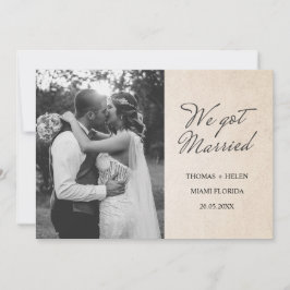 We hebben trouwaankondiging kaart