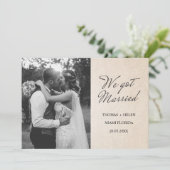 We hebben trouwaankondiging kaart (Staand voorkant)