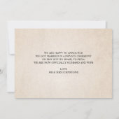 We hebben trouwaankondiging kaart (Achterkant)