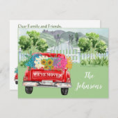 We hebben Truck Moving van het Land van de Begroti Aankondiging (Voorkant / Achterkant)