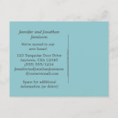 We hebben turquoise deur shovel nieuwe adres Kaart (Achterkant)