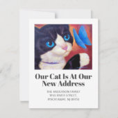 We hebben Tuxedo Cat Pet New Home Script verplaats Aankondiging (Voorkant)