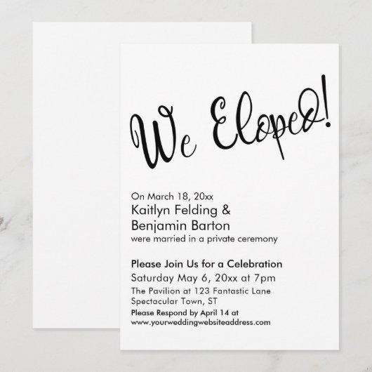 We hebben uitgeput! Casual jachtwedstrijd voor Scr Kaart (Voorkant / Achterkant)