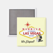 We hebben uitgeput! Gehuwd in Las Vegas Magnet (Voorkant / Achterkant)