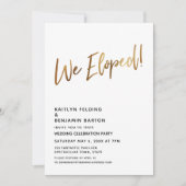 We hebben uitgeput! Minimale Gold Calligraphy Cele Kaart (Voorkant)