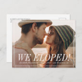 We hebben uitgeput! Moderne aangepaste foto Aankondigingskaart (Voorkant / Achterkant)