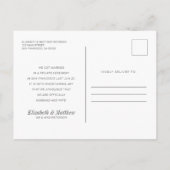 We hebben uitgeput! Moderne aangepaste foto Aankondigingskaart (Achterkant)