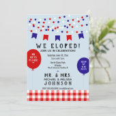 We hebben uitgeput! Picnic Party BBQ Barbecue Wedd Kaart (Staand voorkant)