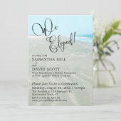 We hebben uitgeput! Rippled Sand Aqua Water Beach Kaart (Staand voorkant)