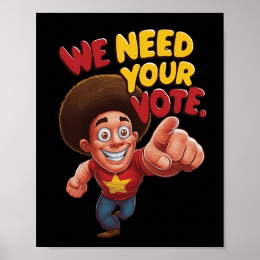 We hebben uw Sticker nodig Poster (Voorkant)