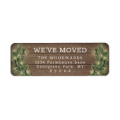 We hebben vakantielichten en retouradres verplaats etiket (Voorkant)