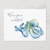 We hebben verhuisd Aankondiging Kaarten Waterverf (Voorkant)