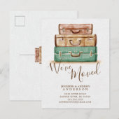  We hebben verhuisd Aankondiging Post Kaart (Voorkant / Achterkant)