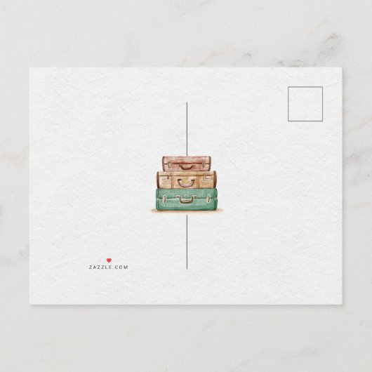  We hebben verhuisd Aankondiging Post Kaart (Achterkant)