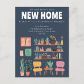 We hebben verhuisd adreswijziging Schattigee woonk Briefkaart (Voorkant)