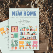 We hebben verhuisd adreswijziging Schattigee woonk Kaart