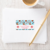 "We hebben verhuisd" Christmas Rendier Label (Insitu)