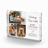 We hebben verhuisd familie nieuwe huisadres fotoblokken (Rechts)