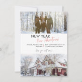 We hebben verhuisd foto vakantie bewegende aankond (Voorkant)