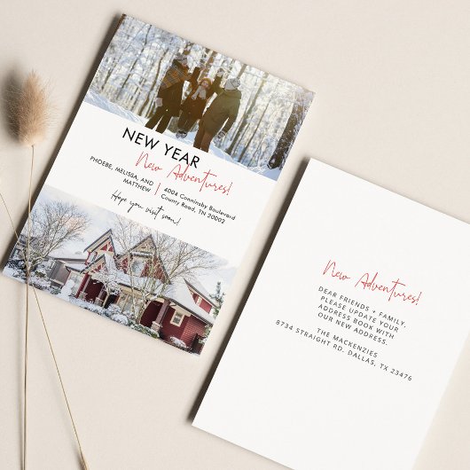 We hebben verhuisd foto vakantie bewegende aankond