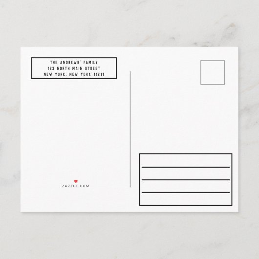 We hebben verhuisd grappig Sassy Black eenvoudig n Aankondigingskaart (Achterkant)