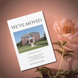 We hebben verhuisd huis foto eenvoudig verplaatsen aankondiging