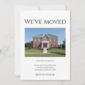We hebben verhuisd huis foto eenvoudig verplaatsen aankondiging (Voorkant)