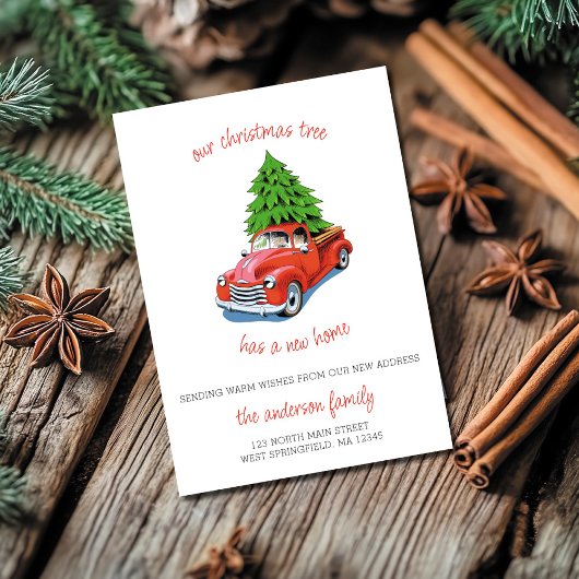 We hebben verhuisd kerst Kaart nieuw adres oude tr