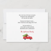 We hebben verhuisd Kerst Truck Foto Vakantie Verhu Aankondiging (Achterkant)