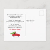 We hebben verhuisd Kerst Truck Foto Vakantie Verhu Aankondigingskaart (Achterkant)