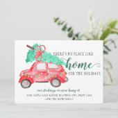 We hebben verhuisd kerstboom New Home Vakantie ver Aankondiging (Staand voorkant)