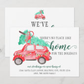 We hebben verhuisd kerstboom New Home Vakantie ver Aankondiging (Voorkant / Achterkant)