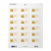 We hebben verhuisd - koffers etiket (Full Sheet)