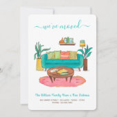 We hebben verhuisd l Schattigee Waterverf Nieuw ad Aankondiging (Voorkant)