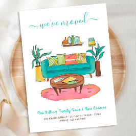 We hebben verhuisd l Schattigee Waterverf Nieuw ad Aankondiging