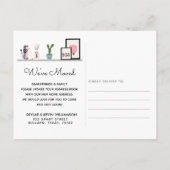 We hebben verhuisd - New Address Wall Shelf Decor  Aankondigingskaart (Achterkant)