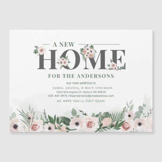 We hebben verhuisd New Home Bloemen Verhuizing Aan (Voorkant)