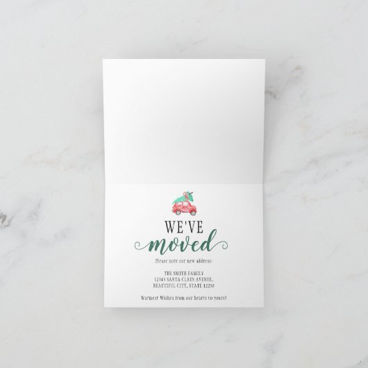 We hebben verhuisd New Home Feestdagen Beweging Aa Aankondiging (Binnen)