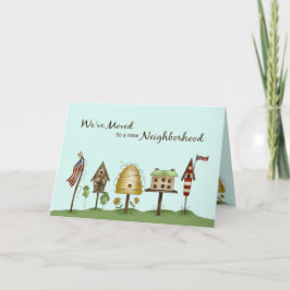 We hebben verhuisd / Nieuw adres Vogelhuizen & Vla Aankondiging