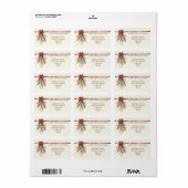 We hebben verhuisd Pinecone Natuur Kerstvakantie Etiket (Full Sheet)