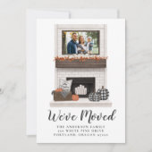 We hebben verhuisd rustieke Herfst boerderij open  Aankondiging (Voorkant)