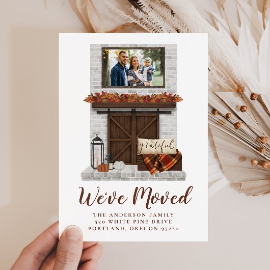 We hebben verhuisd rustieke Herfst boerderij open  Aankondiging