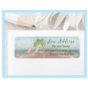 We hebben verhuisd strand nieuw adres verhuisd ret etiket