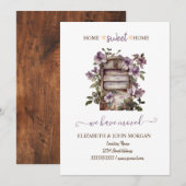 We hebben verhuisd, Vintage brievenbusbloemen, hou (Voorkant / Achterkant)