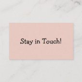 "We hebben verhuisd" w / Little House Blush aankon Visitekaartje (Achterkant)