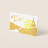 We hebben verplaatst eenvoudige moderne luxe nieuw folie kaarten (Voorkant)